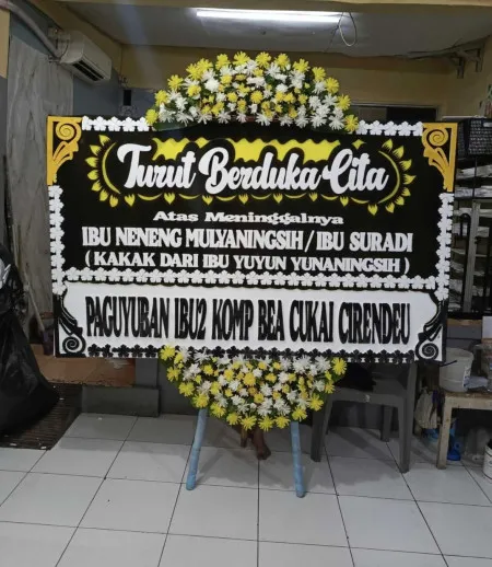Papan Bunga Duka Cluster The Mozia Bsd